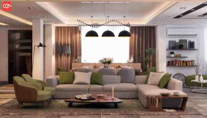 Desain interior rumah tingkat lantai bawah