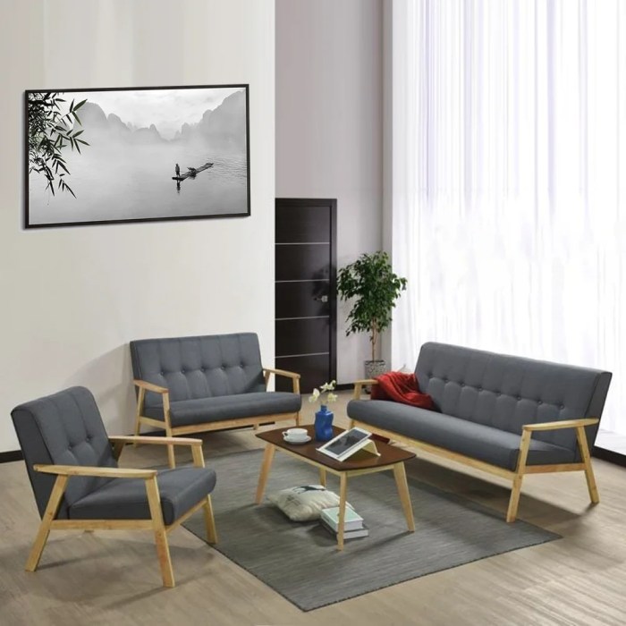 Wohnzimmer set holz