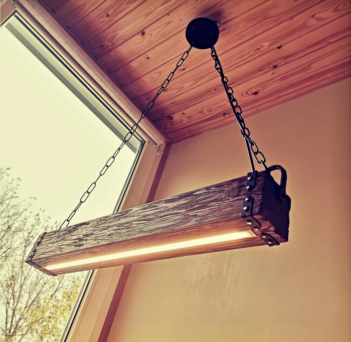 Wohnzimmer lampe holzbalken