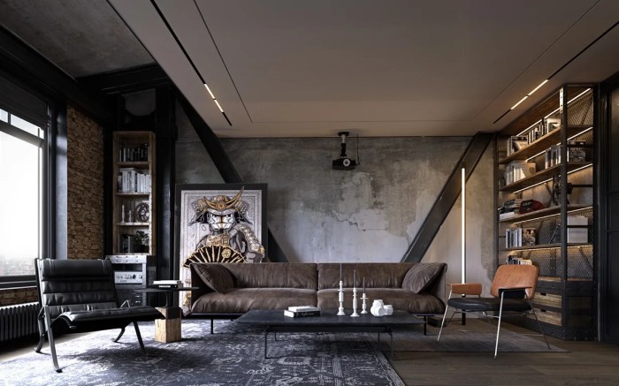 Wohnzimmer lampe industriedesign