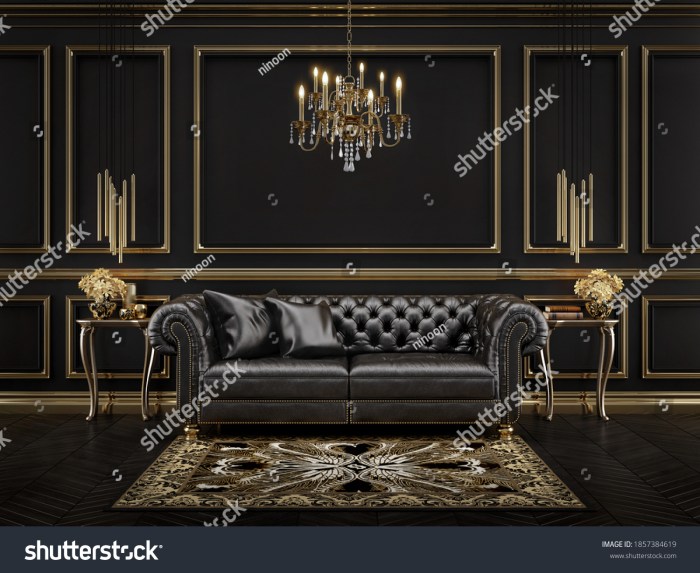 Wohnzimmer lampe gold schwarz